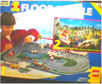 RoseArt 2-in-One Floor Puzzle, Race, 50 pieces