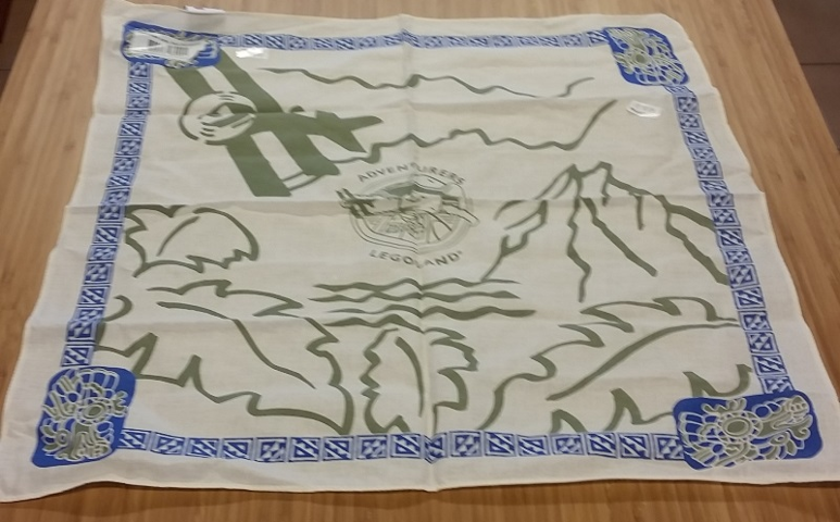 Bandana, Adventure Land (Blue - 100% Cotton)