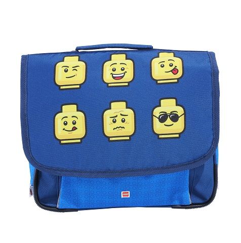 School Bag Classic Minifigure Heads - Blue