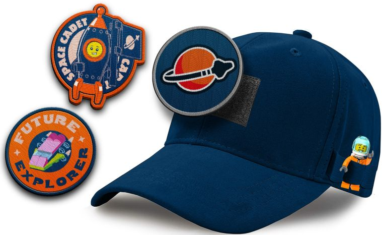 Ball Cap, Space with 3 Patches