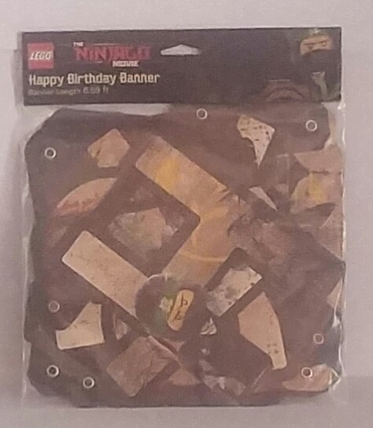 Party Banner, The LEGO NINJAGO Movie 'HAPPY BIRTHDAY'