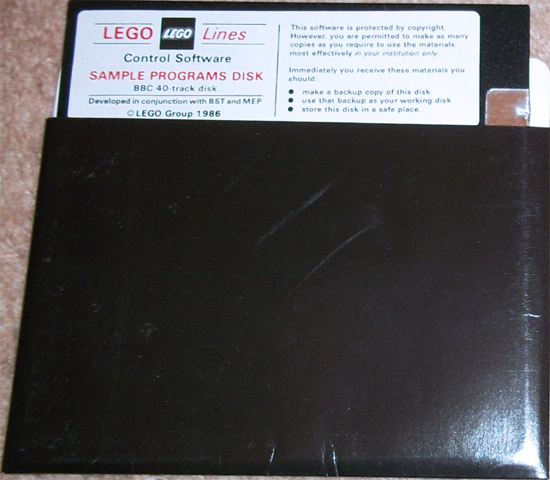 Education LEGO Lines Control Software Sample Programs Disk (BBC Version)