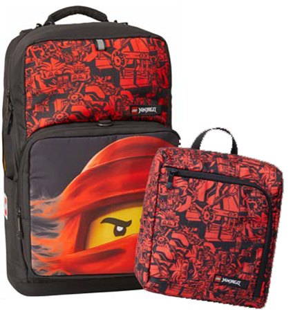 Backpack Set Optimo Plus NINJAGO Kai with Attachable Gym Bag