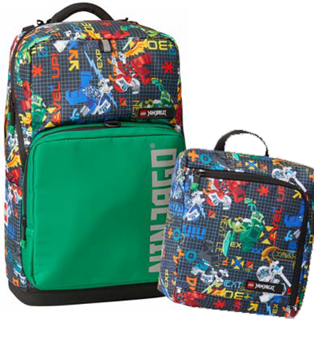 Backpack Set Optimo Plus NINJAGO Prime Empire with Attachable Gym Bag