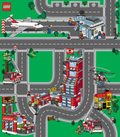 Playmat, LEGO City - Fire & Airport