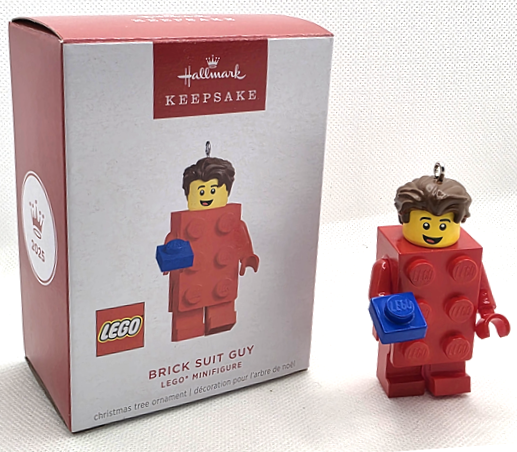 Christmas Tree Ornament, Hallmark LEGO Brick Suit Guy