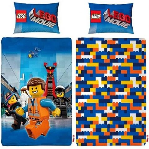 Bedding, Duvet Cover and Pillowcase (135 x 200 cm) - The LEGO Movie reversible