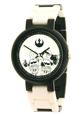 Watch Set, SW Luke Skywalker & Han Solo Adult's, Black and White Links