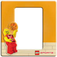 Photo Frame Magnetic LEGO Writing Systems - Basketball