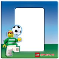 Photo Frame Magnetic LEGO Writing Systems - Soccer