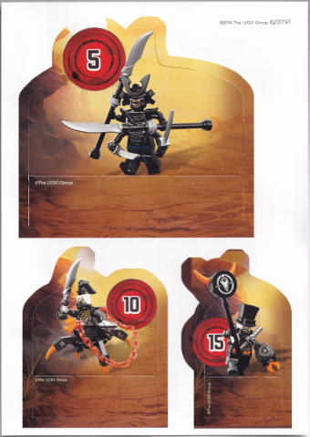 NINJAGO Temple Journey Goal Paper Figures Sheet (6231797)