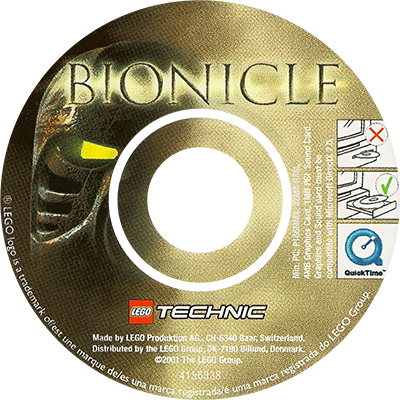 BIONICLE In-Can CD-ROM, Gold & Tan