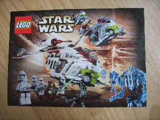 Postcard - Star Wars Set 7163 Republic Gunship 2