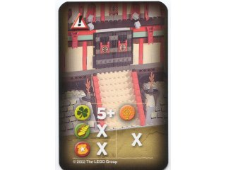 Orient Expedition Game Card, Hazard - Dragon Fortress Front Door