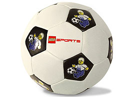 Ball, Inflatable Soccer Ball, Large (9 in. dia.) - Figure on Black Background