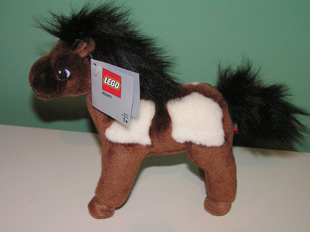 Pony Small Brown / White Plush