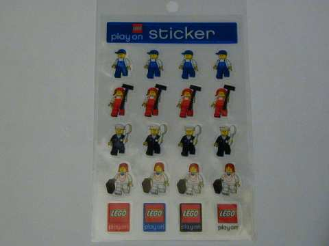 Sticker Sheet, Minifigures Sheet, Town