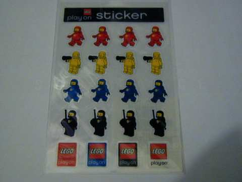Sticker Sheet, Minifigures Sheet, Classic Space