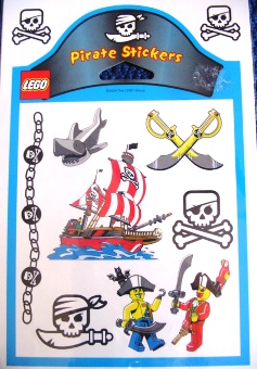Sticker Sheet, Pirates Sheet of 9