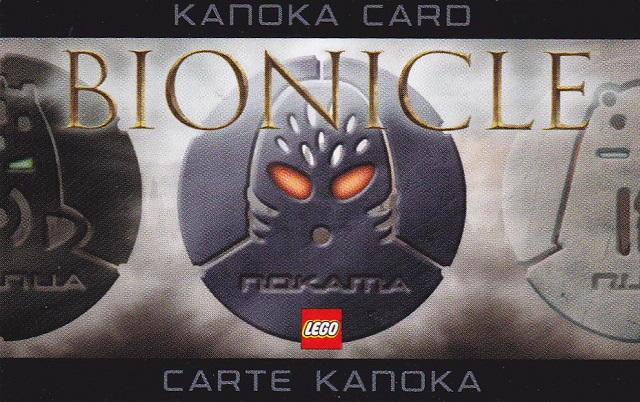 BIONICLE Kanoka Card - Nokama - 180 Points