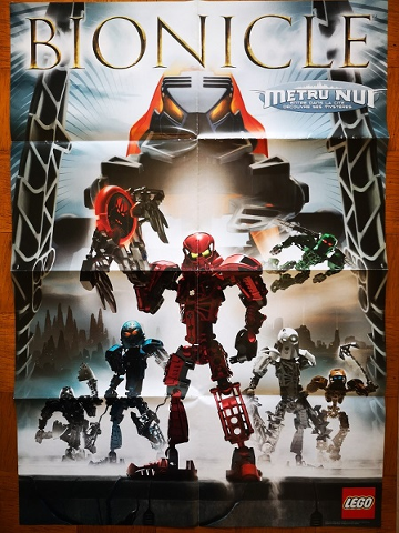 BIONICLE Poster, Metru Nui, Entre dans la cité, découvre ses mystères