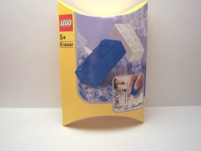 Eraser, LEGO Brick Eraser Set of 2 (Blue, White)