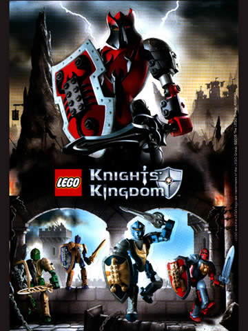 Sticker Sheet, Knights Kingdom II Lord Vladek, Sir Danju, Sir Jayko, Sir Rascus, Sir Santis