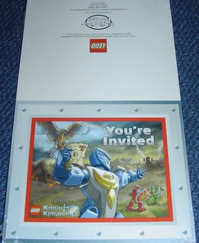 Party Invitations, Knights Kingdom II - 8 with Envelopes