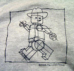 Sweatshirt, Cowboy Minifigure Sketch