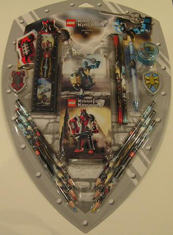 School Supply Set, Knights Kingdom II with pencil case, ruler, pencils, pens, erasers and sharpener