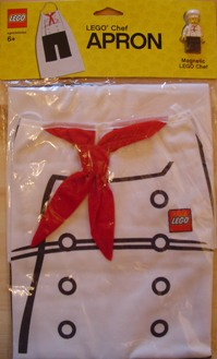 Apron, Chef Pattern with bonus Chef Minifigure Magnet