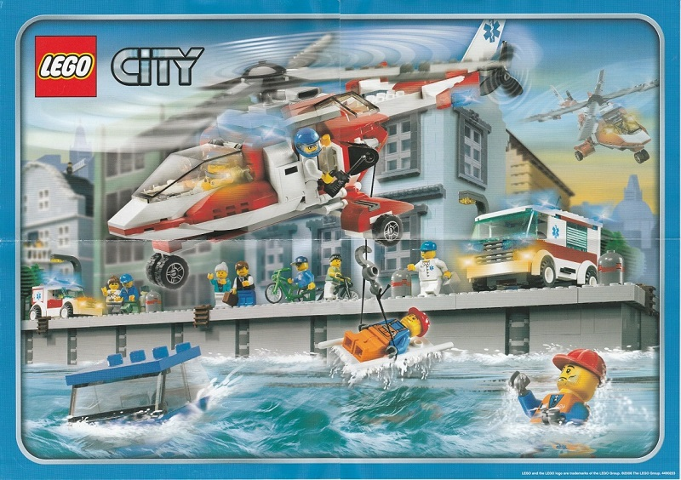 City Rescue Helicopter Poster