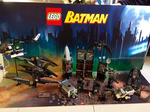 Display Assembled Set, Batman Sets 7781, 7782 and 7785 in Plastic Case