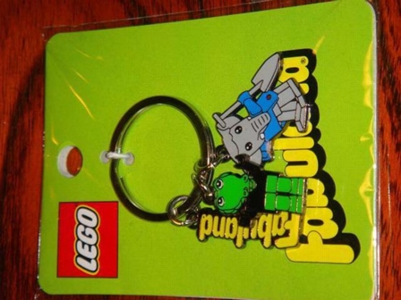 Fabuland Minifigures Metal Key Chain Crocodile 1 and Elephant 1