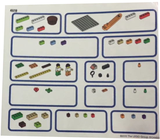 Sticker Sheet for Storage Tray of Set 45210 - (6104493)