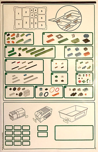 Sticker Sheet for Storage Tray of Set 45300 - (50562/6257797)