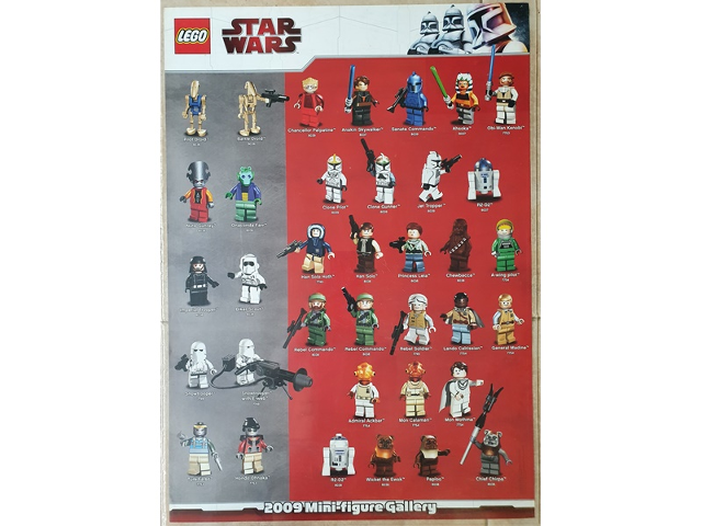 Star Wars 2009 Mini-figure Gallery Poster (Non-Folded)