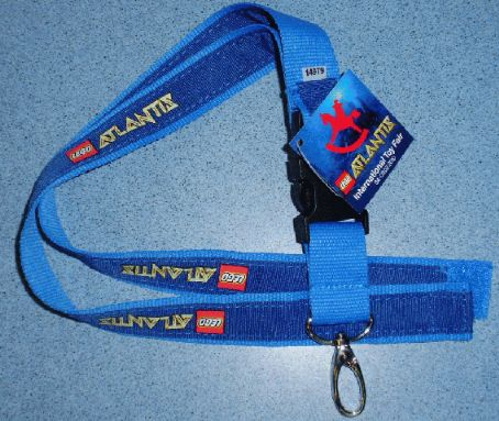 Lanyard with LEGO Atlantis Logo Pattern (Toy Fair Nuernberg Promotion) 2010
