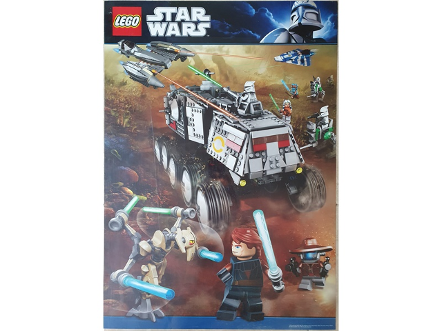 Star Wars Clone Wars 2010 Poster Clone Turbo Tank (8098) (Non-Folded)