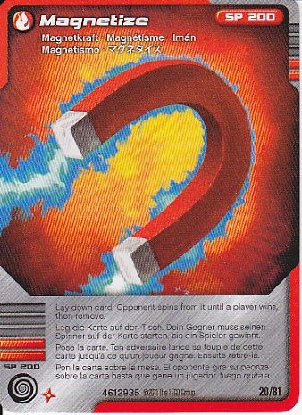 NINJAGO Masters of Spinjitzu Deck #1 Game Card 20 - Magnetize - International Version