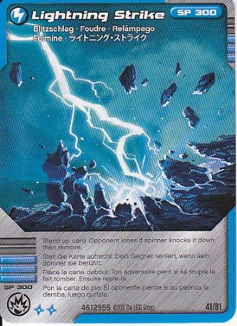 NINJAGO Masters of Spinjitzu Deck #1 Game Card 41 - Lightning Strike - International Version