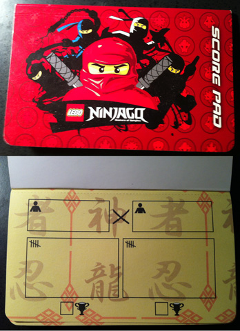 NINJAGO Score Pad
