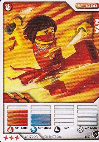 NINJAGO Masters of Spinjitzu Deck #1 Game Card 2 - Nya - International Version