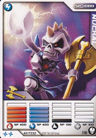 NINJAGO Masters of Spinjitzu Deck #1 Game Card 7 - Nuckal - International Version