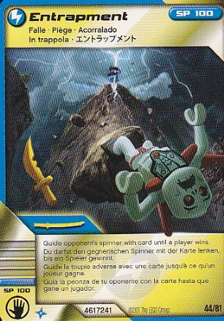 NINJAGO Masters of Spinjitzu Deck #1 Game Card 44 - Entrapment - International Version