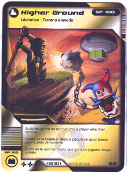 NINJAGO Masters of Spinjitzu Deck #1 Game Card 74 - Higher Ground - North American Version