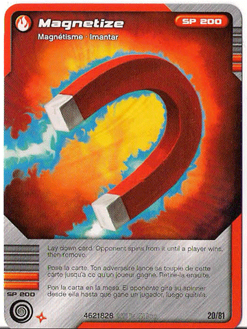 NINJAGO Masters of Spinjitzu Deck #1 Game Card 20 - Magnetize - North American Version