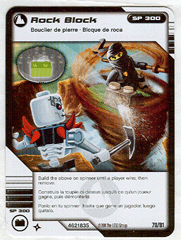 NINJAGO Masters of Spinjitzu Deck #1 Game Card 70 - Rock Block - North American Version