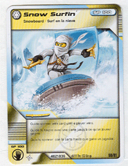 NINJAGO Masters of Spinjitzu Deck #1 Game Card 59 - Snow Surfin' - North American Version