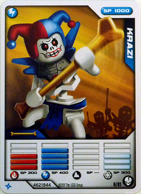 NINJAGO Masters of Spinjitzu Deck #1 Game Card 6 - Krazi - North American Version